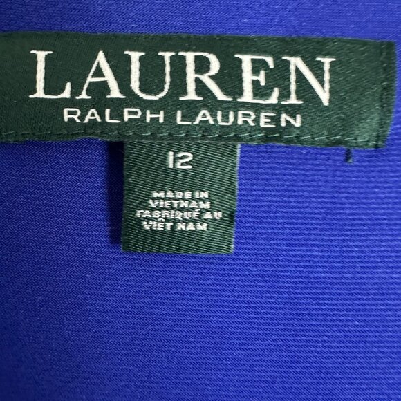 Lauren Ralph Lauren Women's Multicolor‎ Floral Faux Wrap Dress Size 12 NWT - Picture 2 of 10